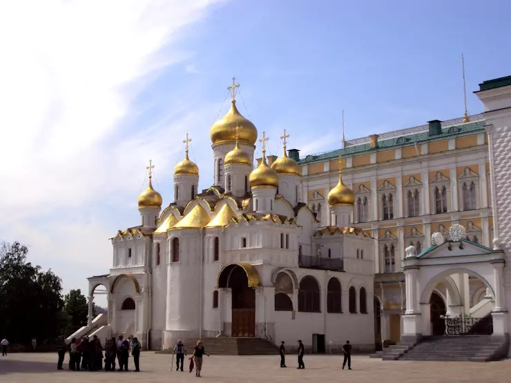 Соборная площадь Московского Кремля Благовещенский собор