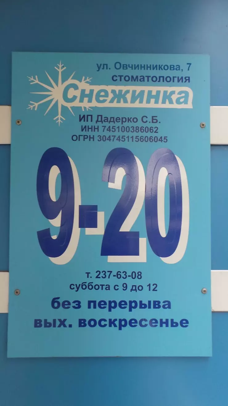 Снежинка в Челябинске, ул. Овчинникова, 7 - фото, отзывы 2024, рейтинг,  телефон и адрес