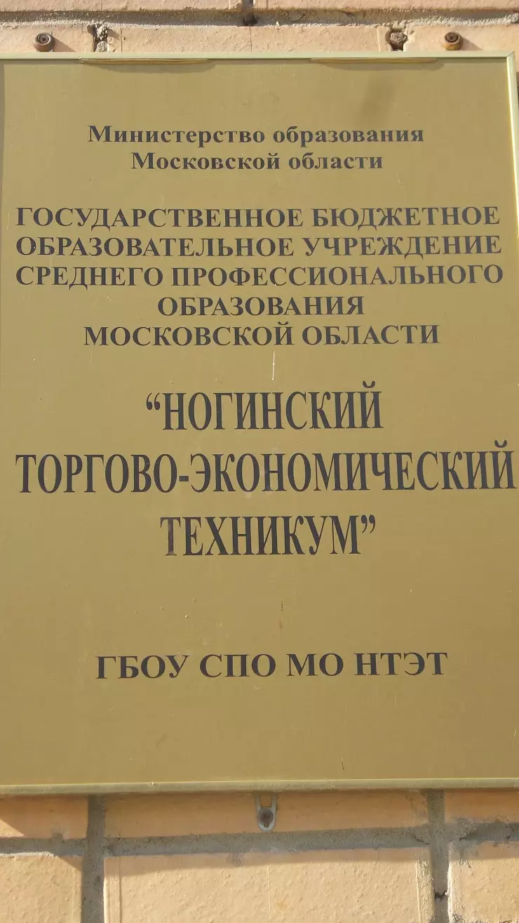 Ногинский торгово-экономический техникум в Ногинске, ул. Климова, 51А -  фото, отзывы 2024, рейтинг, телефон и адрес