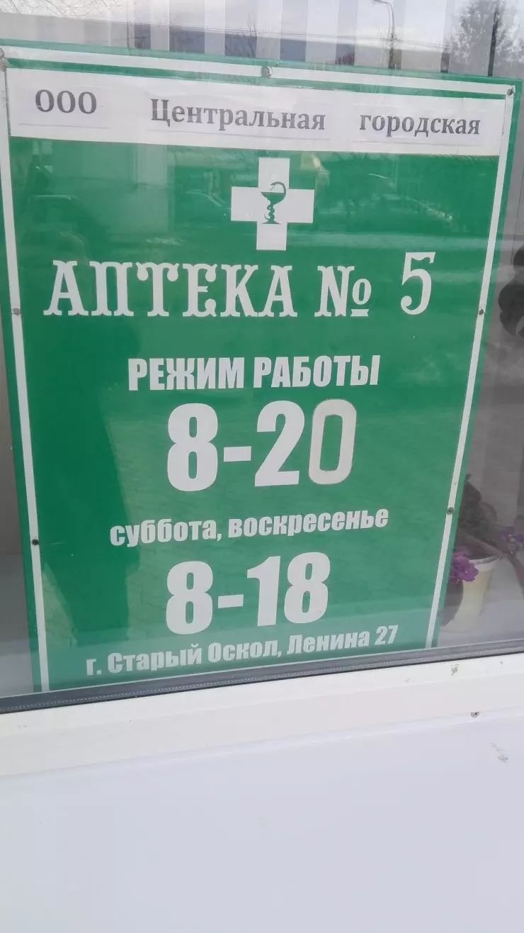 Аптека #5 в Старом Осколе, ул. Ленина, 27 - фото, отзывы 2024, рейтинг,  телефон и адрес