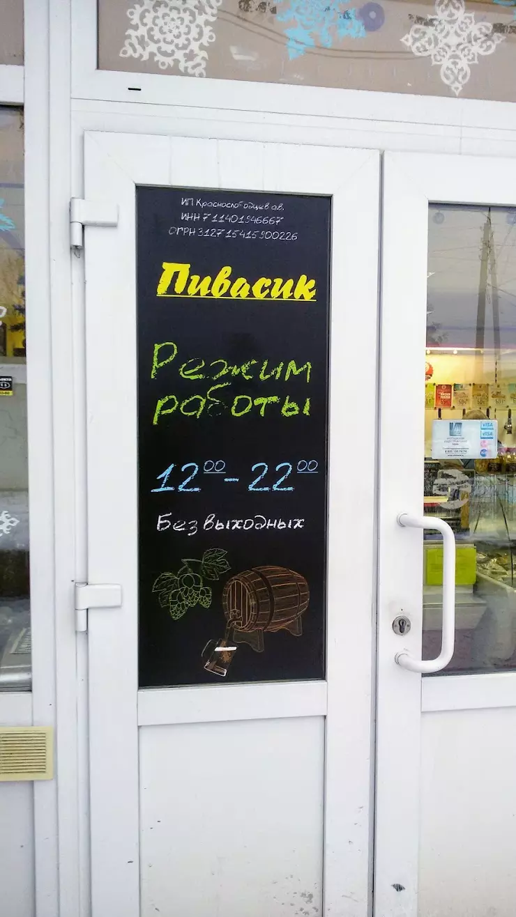 Пивасик в Новомосковске, ул. Орджоникидзе, 2к2 - фото, отзывы 2024,  рейтинг, телефон и адрес