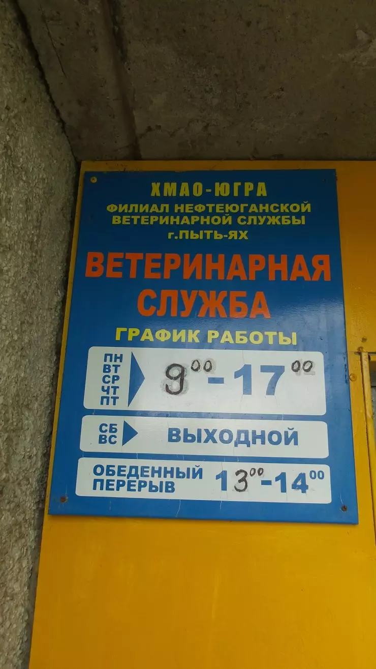 Ветеринарная служба в Пыть-Яхе, ул. 2-й мкрн, 17 - фото, отзывы 2024,  рейтинг, телефон и адрес