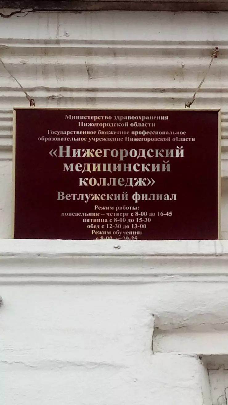 Ветлужское медицинское училище в Ветлуге, ул. Ленина, 4 - фото, отзывы  2024, рейтинг, телефон и адрес